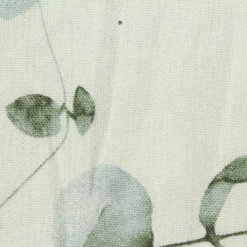 Green Leaves Woven, Viscose-Linen