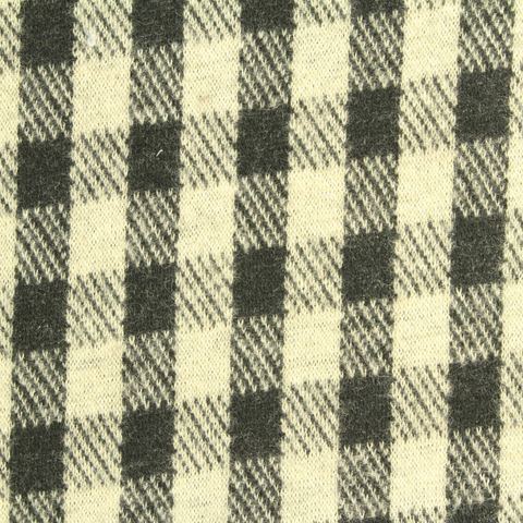Plaid Brushed Cotton Tencel Lyocell Blend Knit Fabric