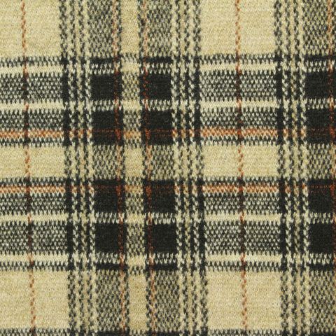 Bold Plaid Polyester Viscose Stretch Knit Fabric