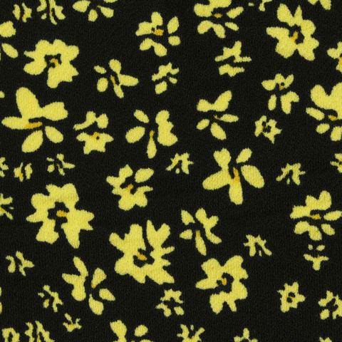 Floral Polyester Stretch Jersey Knit Fabric