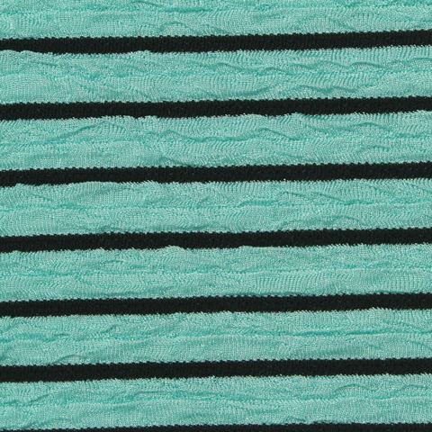 Striped Polyester Stretch Knit Fabric
