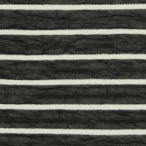 Striped Polyester Stretch Knit Fabric