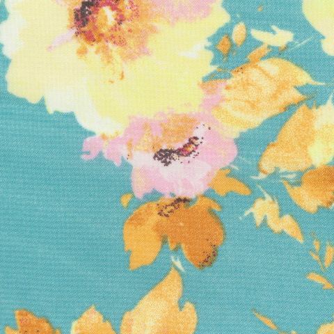 Bold Floral 100% Polyester Chiffon Fabric