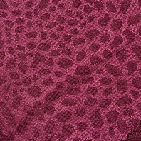 Jacquard Polyester Stretch Satin Fabric