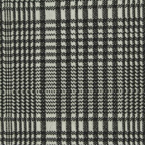 Plaid Polyester Stretch Knit Fabric