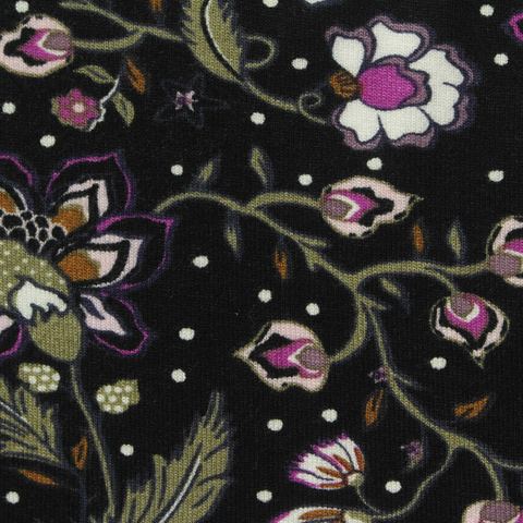 Bold Floral Viscose Stretch Knit Fabric