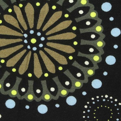 Printed Viscose Stretch Knit Fabric