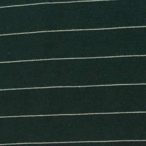 Striped Cotton Polyester Stretch Ponte Knit Fabric