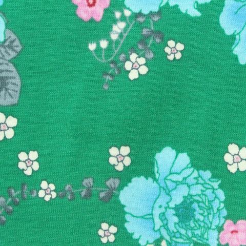 Bold Floral Cotton Stretch Knit Fabric