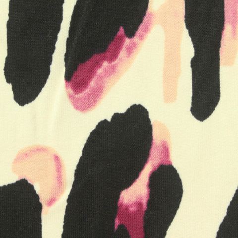 Printed Cotton Stretch French Terry Fabric