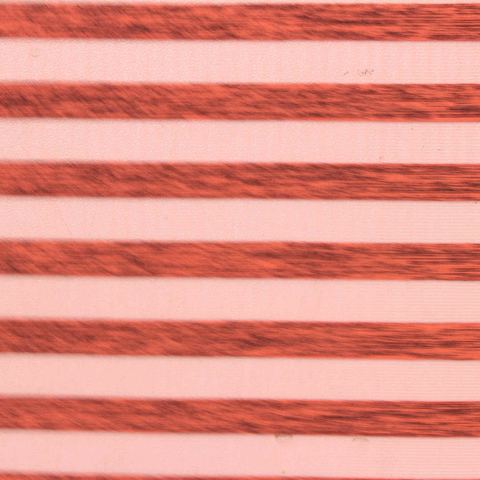 Bold Striped Polyester Stretch Knit Fabric