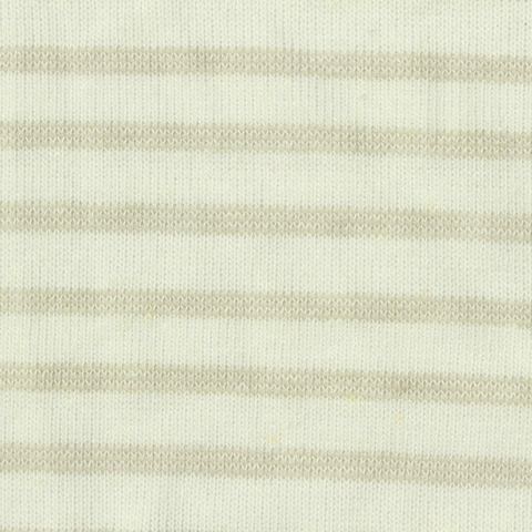 Cream Horizontal-Stripe Knit