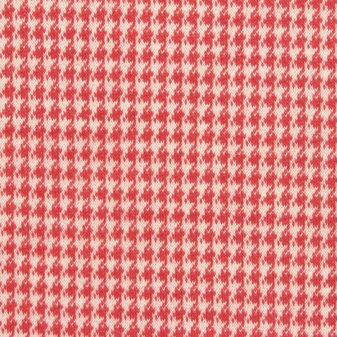 Fine Plaid Polyester Viscose Stretch Knit Fabric