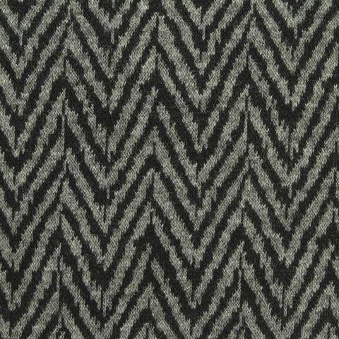 Black Chevron Jacquard, Poly-Viscose