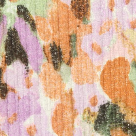 100% Polyester Rib Knit Fabric