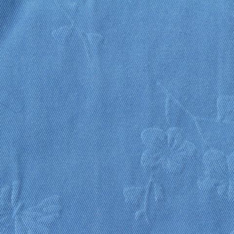 Blue Floral Jacquard, Polyester