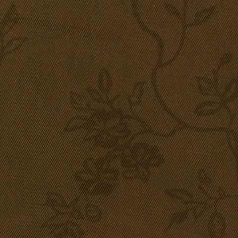 Brown Floral Jacquard, Polyester