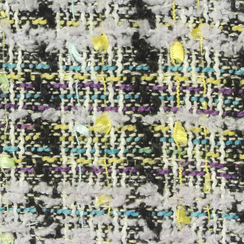 Plaid 100% Polyester Bouclé Fabric