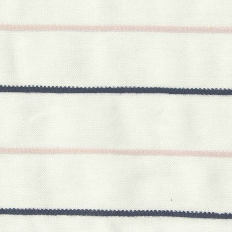 Striped Cotton Polyester Spandex Knit Fabric
