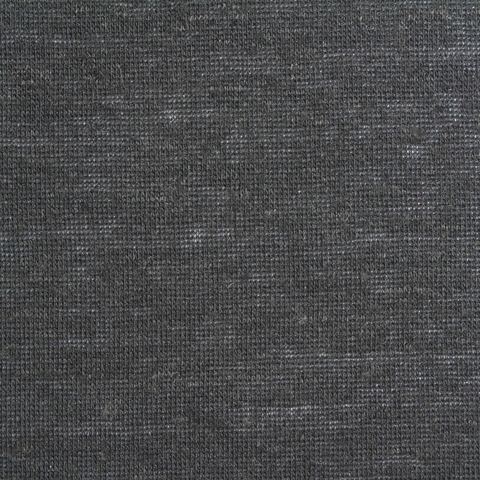 Dark Grey Marl Jersey Knit, Poly-Linen
