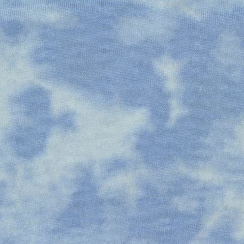 Light Blue Abstract Jersey Knit, Cotton-Poly