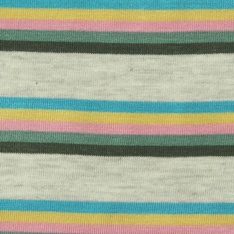 Striped Viscose Stretch Jersey Knit Fabric