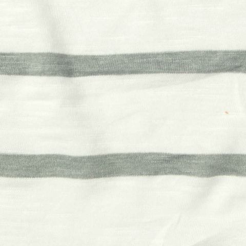 Striped Slub Polyester Viscose Jersey Knit Fabric