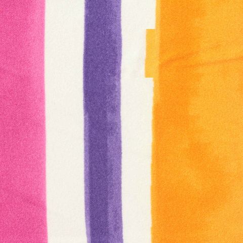 Bold Striped Polyester Stretch Linen-Look Fabric
