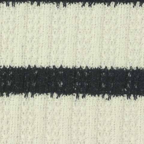 Bold Striped Cotton Polyester Knit Fabric