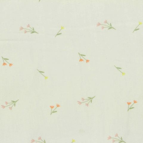 Fine Floral 100% Cotton Poplin Fabric