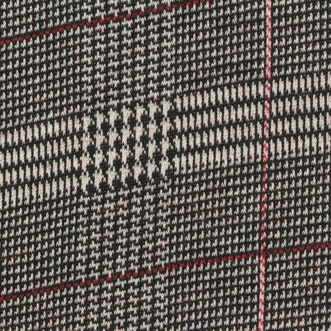 Bold Plaid Polyester Stretch Knit Fabric