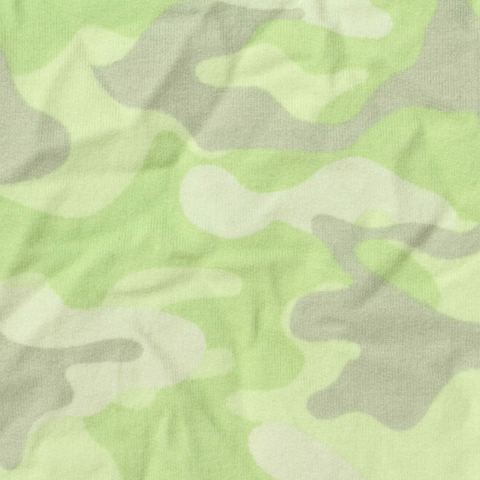 Camo Cotton Stretch French Terry Fabric