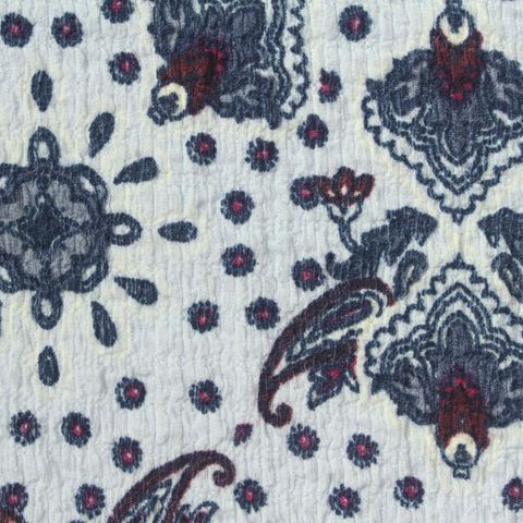 Printed Polyester Stretch Crepe Fabric
