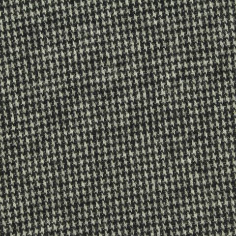 Black Houndstooth Jacquard, Poly-Cotton