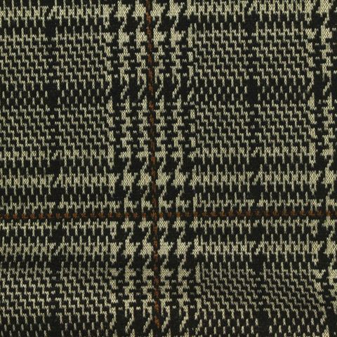 Bold Plaid Polyester Stretch Interlock Knit Fabric