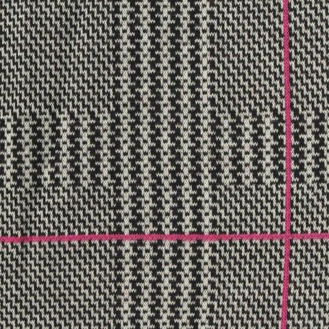 Bold Plaid Polyester Viscose Stretch Knit Fabric