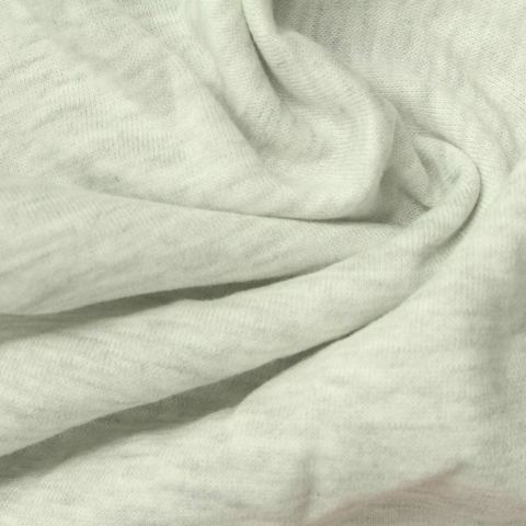 Heather Brushed Polyester Cotton Knit Fabric