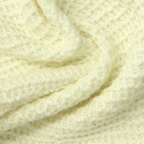 100% Cotton Waffle Knit Fabric