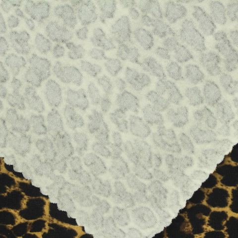 Animal Print Cotton Stretch Knit Fabric