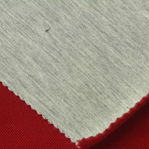 Heather Polyester Viscose Stretch Mesh Fabric
