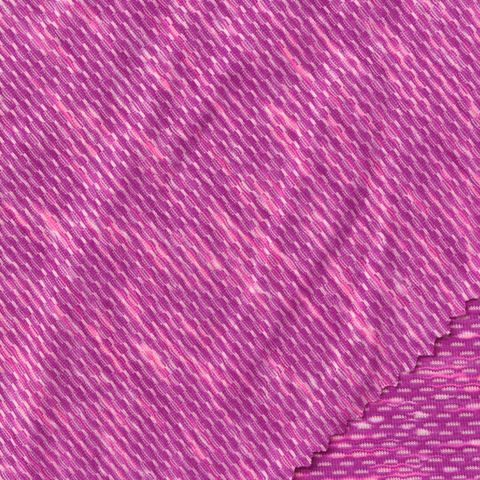 Fine Striped Polyester Stretch Mesh Fabric