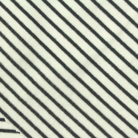 Fine Striped Polyester Stretch Velvet Fabric