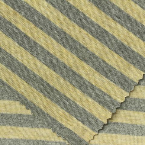 Striped Polyester Knit Fabric