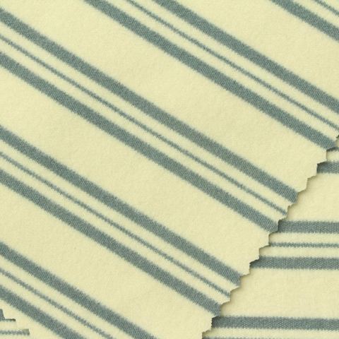 Striped Polyester Stretch Velvet Fabric