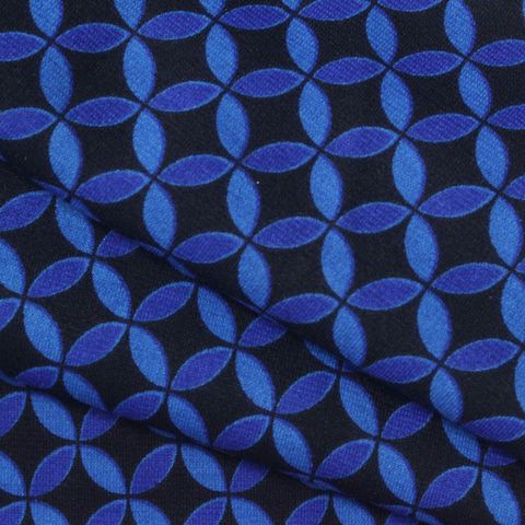 Printed Viscose Polyester Stretch Ponte Knit Fabric