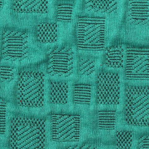 Jacquard Polyester Viscose Stretch Knit Fabric