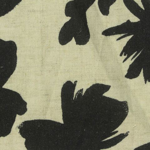 Bold Floral Viscose Linen Woven Fabric