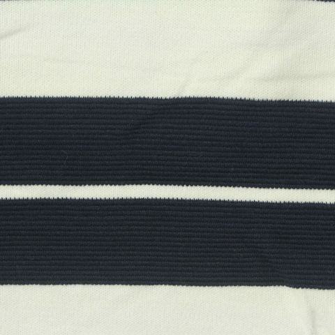 Navy Horizontal-Stripe Knit, Cotton