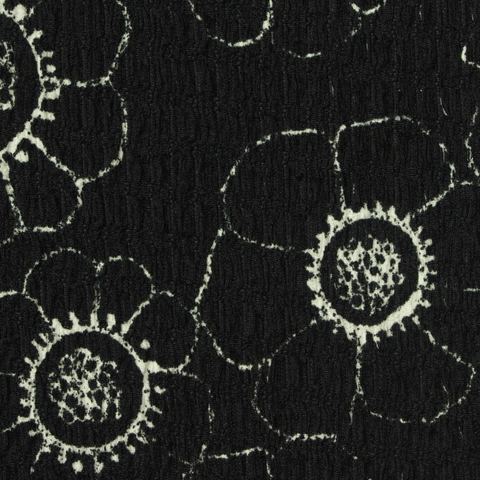 Bold Floral Polyester Stretch Warp Knit Fabric