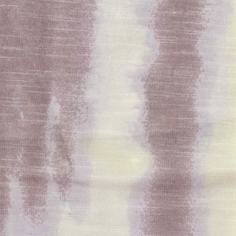Printed Slub Polyester Viscose Stretch French Terry Fabric